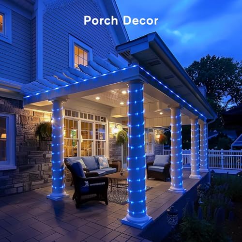 Image of Quace 22 Meter Waterproof LED Rope Strip Light for Indoor and Outdoor Use, Flexible Home Decor, Diwali Decorative Lights, Ceiling Cove Light (Blue)