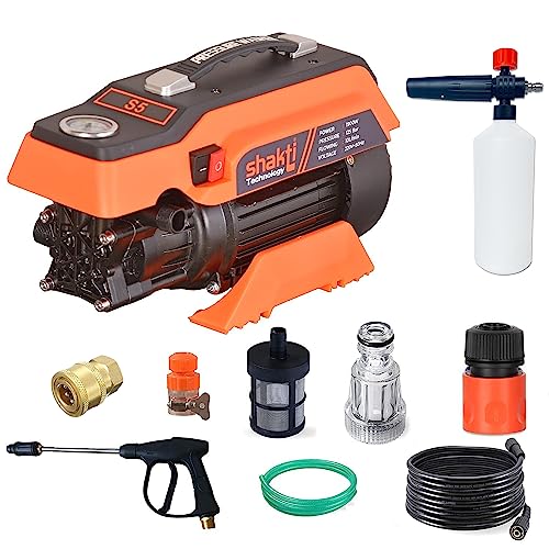 Shakti Technology S5 High Pressure Car Washer Machine 1900 Watts, Pressure 125 Bar, 8L/Min Flow Rate...