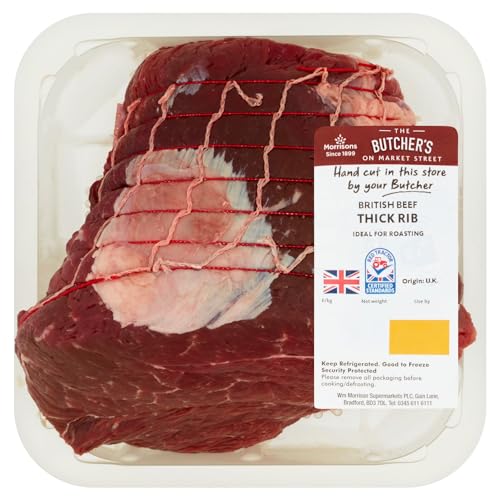 Morrisons Market Street Butchers British Beef Prime Thick Rib Joint (0.4kg - 1.5kg typically 0.95kg)