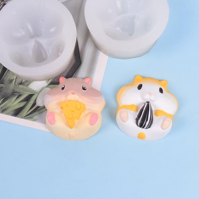 2PCS cheese and melon seed hamster mousse cake silicone mould DIY sugar flipping mold jelly mold chocolate mould