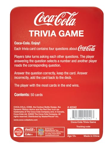 Masterpieces Coca-Cola Family Trivia Game miniatura 3