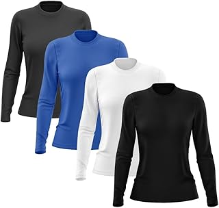 Kit 4 Camisetas Manga Longa Feminina Dry Lisa Treino