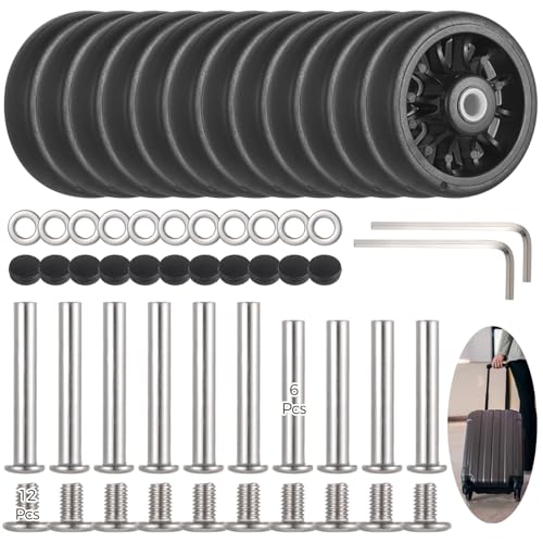 12 Pcs Luggage Replacement Wheels, 1.970.47