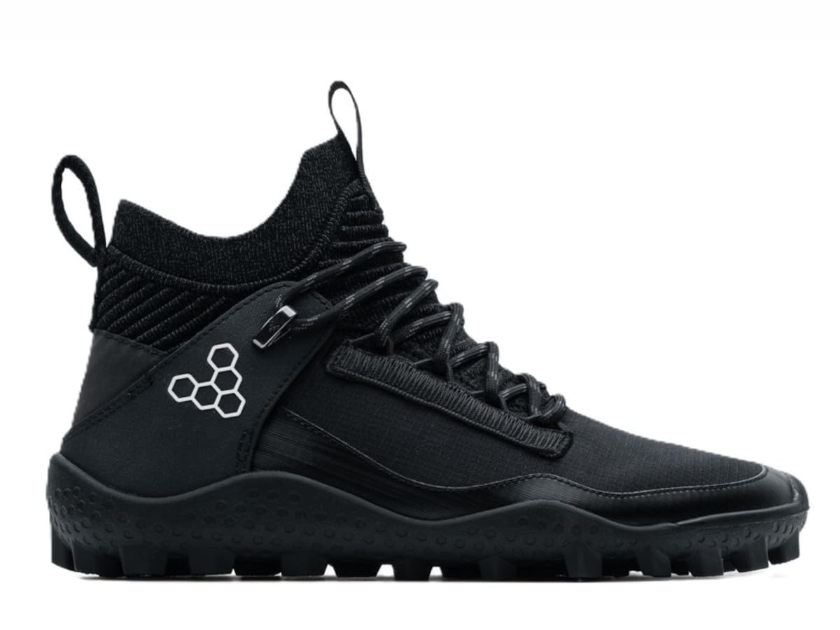 Vivobarefoot Magna Lite WR SG Mens Barefoot Hiking Boots | Waterproof, Lightweight & Puncture Resistant | All Weather & Terrains | Wide Fit Grounding Shoes | Shark