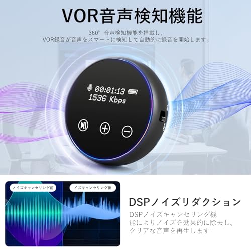 Gosvtmo ボイスレコーダー 小型 icレコーダー の商品画像 3