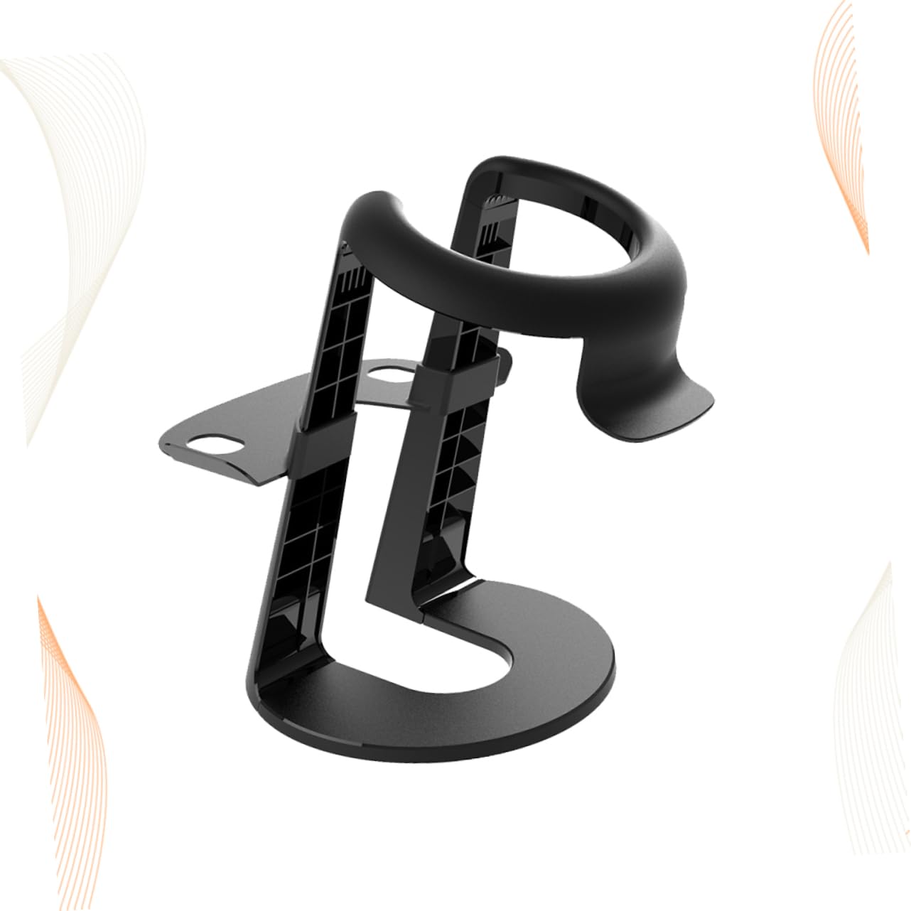 Supporto Vr per Visore Display Nero in Plastica Rimovibile | Struttura Smontabile, Pratica da Trasportare, Compatibile con Dispositivi e Accessori per Esposizione Ordinata