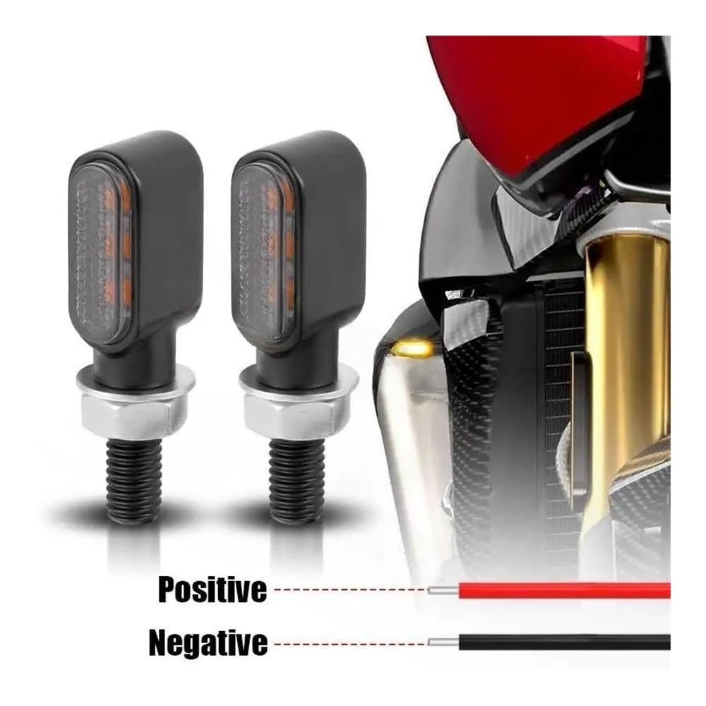 Indicatore direzione moto per moto Mi&ni in metallo 3LED, luci