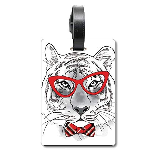 Étiquette valise tigre : identifiez votre bagage égaré