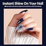 modelones Blue Gel Nail Polish, 15ML Navy Blue Color Soak Off Uv LED Nail Lamp Gel Polish, Presidents' Day Patriotic Gel Polish Nail Art Design Manicure Salon DIY Salon Gel - Image 5