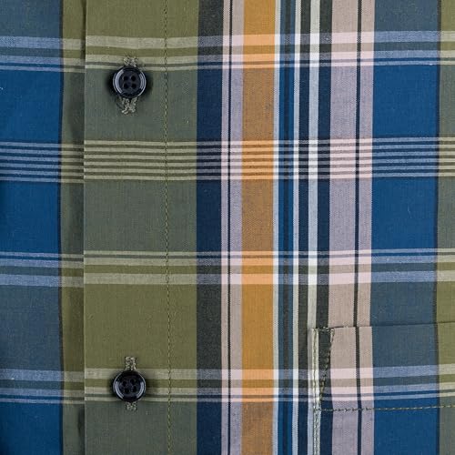 Image of 7-DAYS Men's Premium Check Shirt - 100% Cotton, Tailored Fit (Between Slim & Regular), Full Sleeve, with Pocket - Smart Office & Casual Look