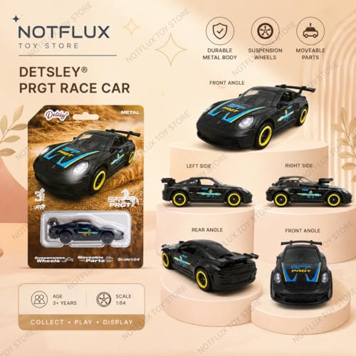 Image of Porrsche 911 GT3 RS Diecast Metal Pull Back Toy Car, 1:64 Scale Collectible Model for Kids and Collectors [Random Colour] [Pack of 1]