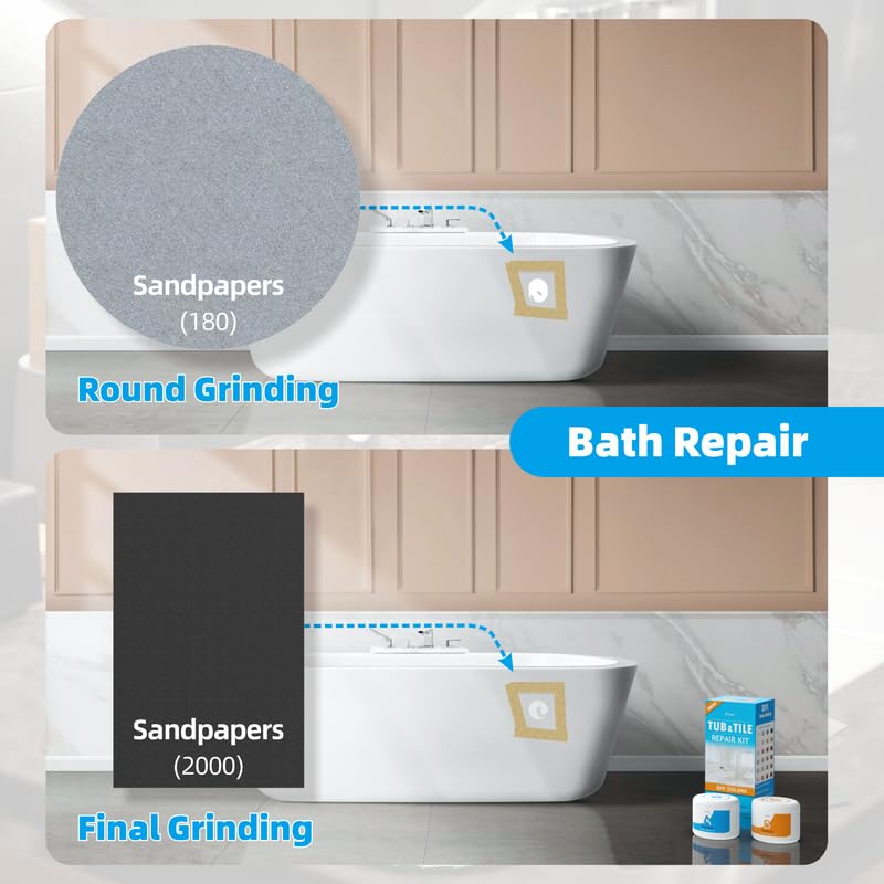 Miniatura 4 de Tenee Kit de reparación de granito y kit de reparación de mármol, kit de reparación de chips de encimera de cuarzo para encimeras de granito,