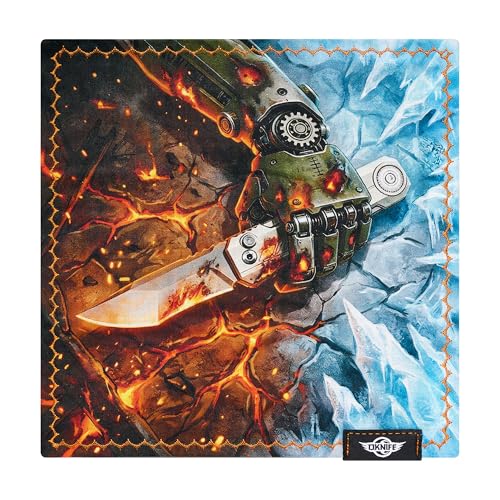 OKNIFE Ohanks LK 8x8 Fire & Ice Mecha Print Handkerchief