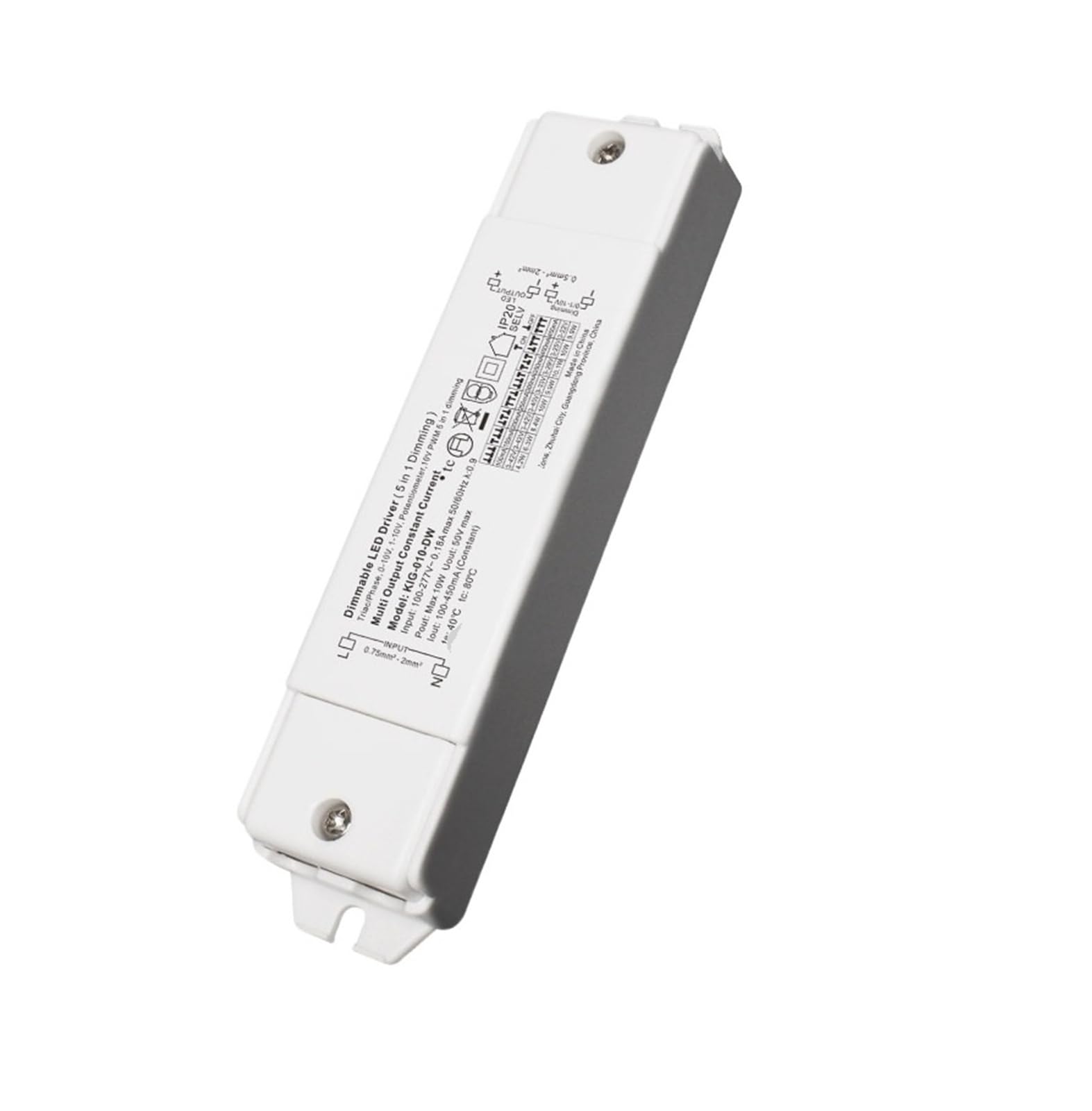 Driver LED de corriente constante | Salida: 1-10V; Potencia: 10W/20W/40W/60W; Control: 1-10V(10W)