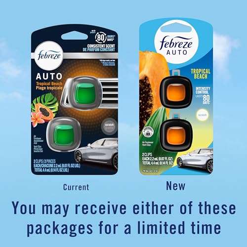 2-Count Febreze Auto Odor-Fighting Car Vent Clip Air Freshener (Tropical Beach) 3.17 w/ S and S + Free Shippin + 51% Off - image 8