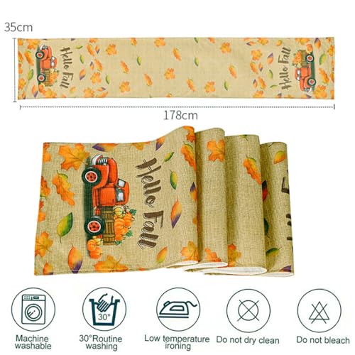 Chemin de table feuilles d'érable finitions haut de gamme - 8