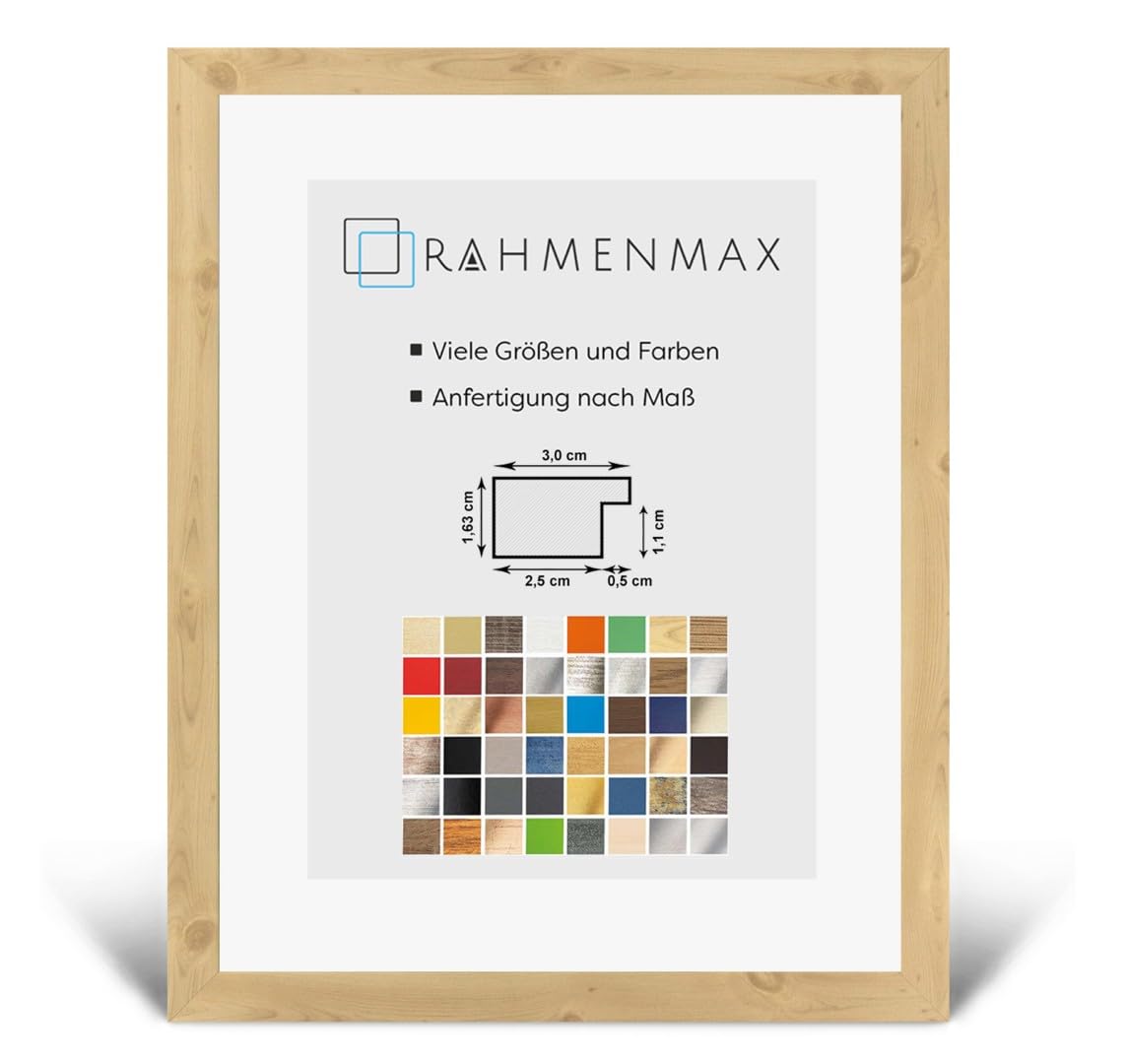 Morena MDF Rahmen für Bild 63x99cm Fichte mit Acrylglas