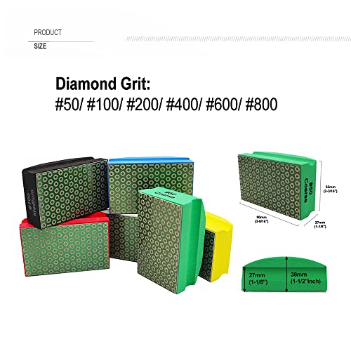 Kit de brocas de corona diamantada para cerámica y mármol miniatura 6