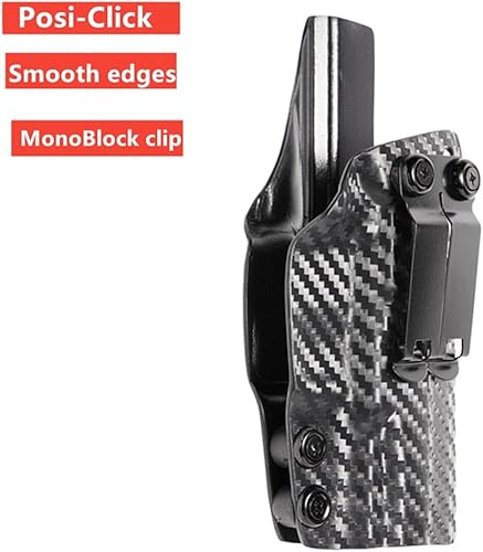 Miniatura 3 de Kydex IWB - Funda para Glock G19 G43X Taurus G2C G3C Canik TP9 Elite SC cintura interior oculta llevar clip de metal para cinturón