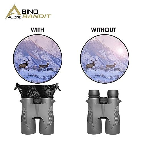 Image of Slicker Bino Bandit - Blocks Glare, Improves Visual Acuity and Reduces Eye Fatigue. FITS All Binoculars. (Stealth Bronze)