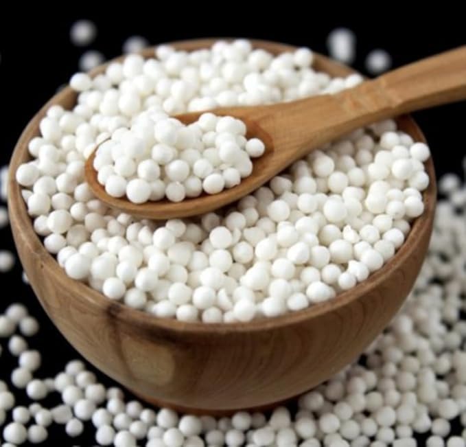 Dalthamman Organic Sabudana Small Size Natural Sago Pearls, White, 450g 1