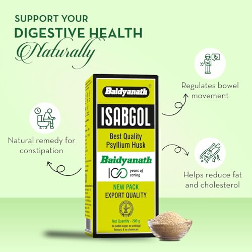 Baidyanath Isabgol - Psyllium Husk Powder - 200gm | Effectively Relieves Constipation | Rich Source Of Dietary Fiber Supplement For Digestion - Image 3