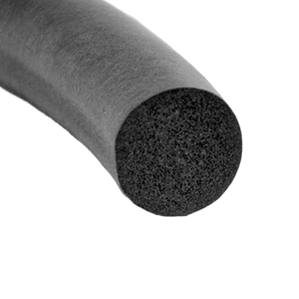 Burletes, cinta de espuma, espuma de alta densidad Cinta excluyente de tiro, sello de ajuste de junta de goma EPDM de 10M, diámetro de 5-20 mm, cordón de esponja redondo de espuma negra, burlete de go