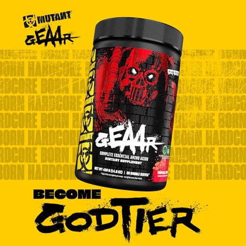 Mutant GEAAR Orange Rush poudre EAA musculation acides aminés 400g