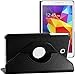 Produktbild ebestStar - kompatibel mit Samsung Galaxy Tab 4 8.0 Hülle SM-T330, T331 SM-T335 Rotierend Schutzhülle Etui, Schutz Hülle Ständer, Rotating Case Cover Stand, Schwarz [Tab: 210x124x8mm, 8.0'']