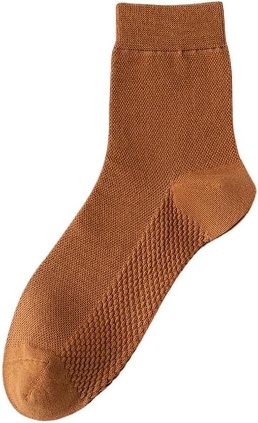 JSEIAJB Medium Length Socks for Men's Sweat Wicking Thin Boneless Cotton Socks for Business Men's Socks