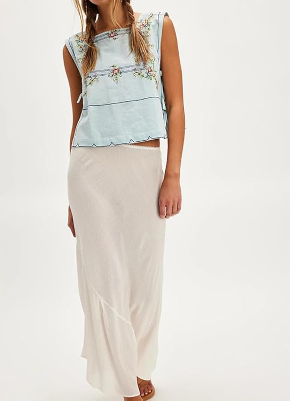 Embroidered Vest Tank Tops for Women - Image 4