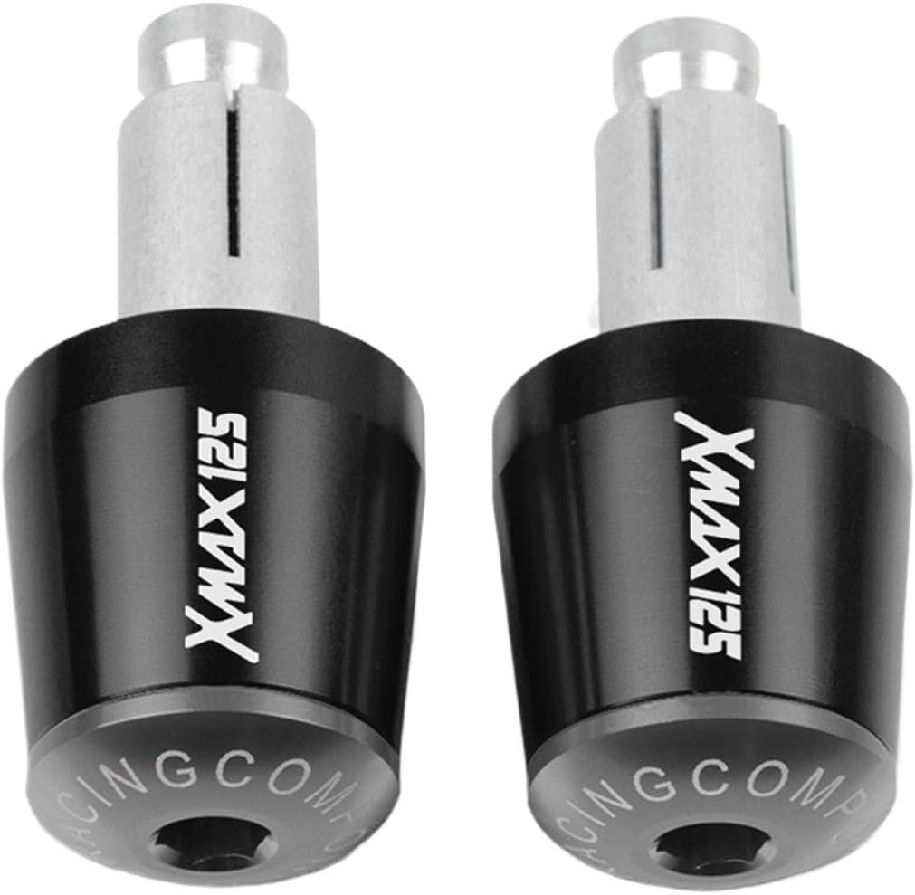 Motorcycle Handlebar Grips End Handle Bar Cap End Plug with Compatible with Ya ma ha XMAX125 Xmax 125 XMAX-125 Grips Bar Ends