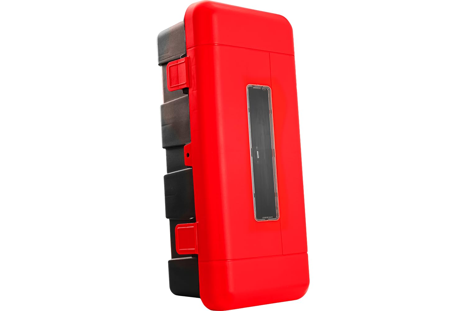 DAKEN Scatola portaestintore REGON 715x335x240 mm cassetta per estintore 6/9 kg per camion LKW rimorchi e mezzi pesanti contenitore plastica rosso nero