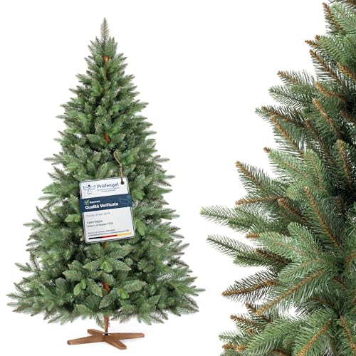 Albero FAIRYTREES Nordman Premium 180 cm, realizzato nell'UE....