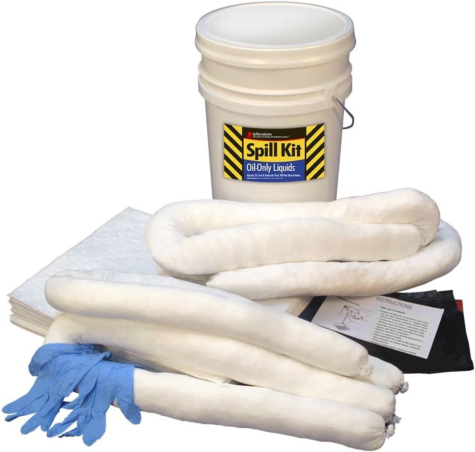 Buffalo Industries (92051) Oil-Only Spill Kit, 5 Gallon