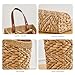 Handwoven Front Door Basket Water Hyacinth Wall Hanging Basket Decorative Boho Mounted Organizer for Dried Flower Plants Storage Basket for Garden, Home, and Farmhouse Décor