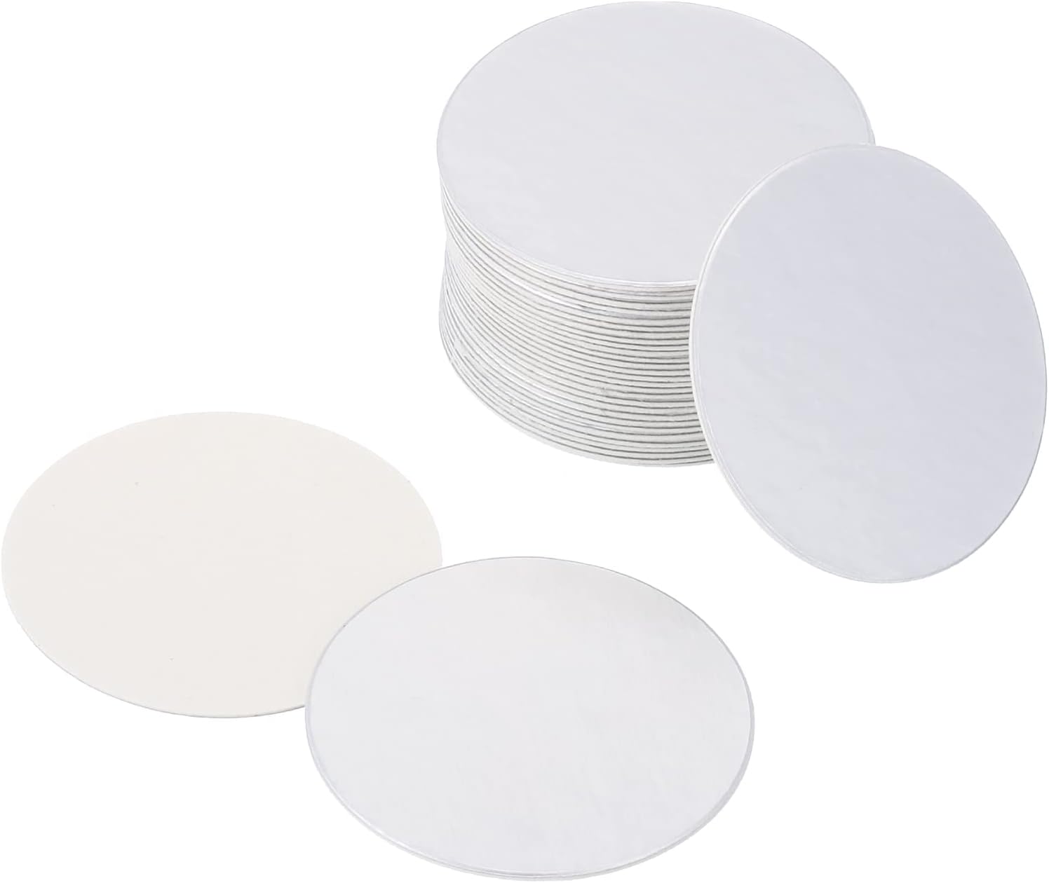 PATIKIL 28mm/1.1" Aluminum Foil Cap Liner, 150 Pack Resistant Tamper Induction Heat Sealer Sealing Liners for PE Plastic Bottle Jar Lid
