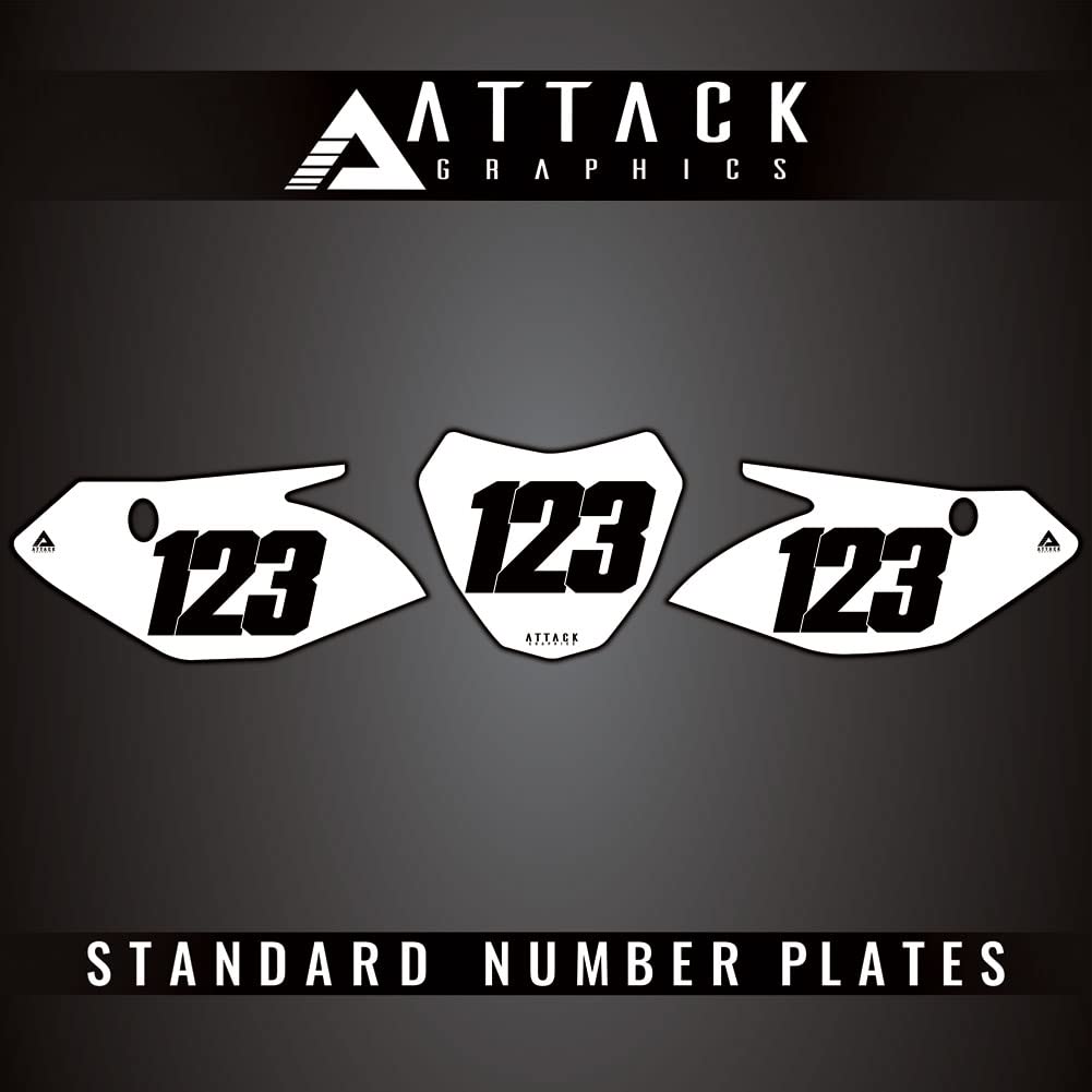 Attack Graphics Number Plate Backgrounds For Yamaha TTR 110E 2013