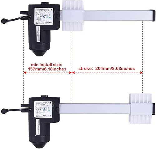 Miniatura 2 de Limoss 450427 Motor MD140-02-L1-157-204 para sillas elevadoras reclinables eléctricas Actuador de motor de repuesto