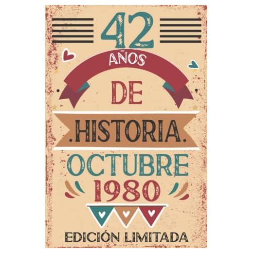42 Años De Historia Octubre 1980: Libro de visitas, cuaderno, 110 páginas de felicitaciones, idea de regalo, regalo Para la esposa, novia, mujer, La madre