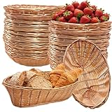 CEZOOWYEX 16 Pack Bread Basket for Serving, Oval...