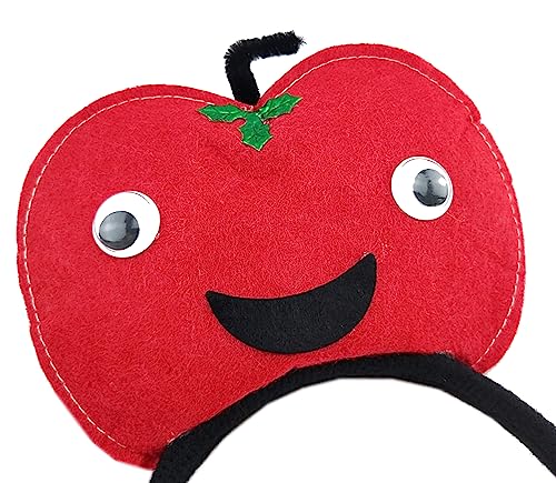 Disfraz infantil de manzana con tutú y diadema miniatura 3