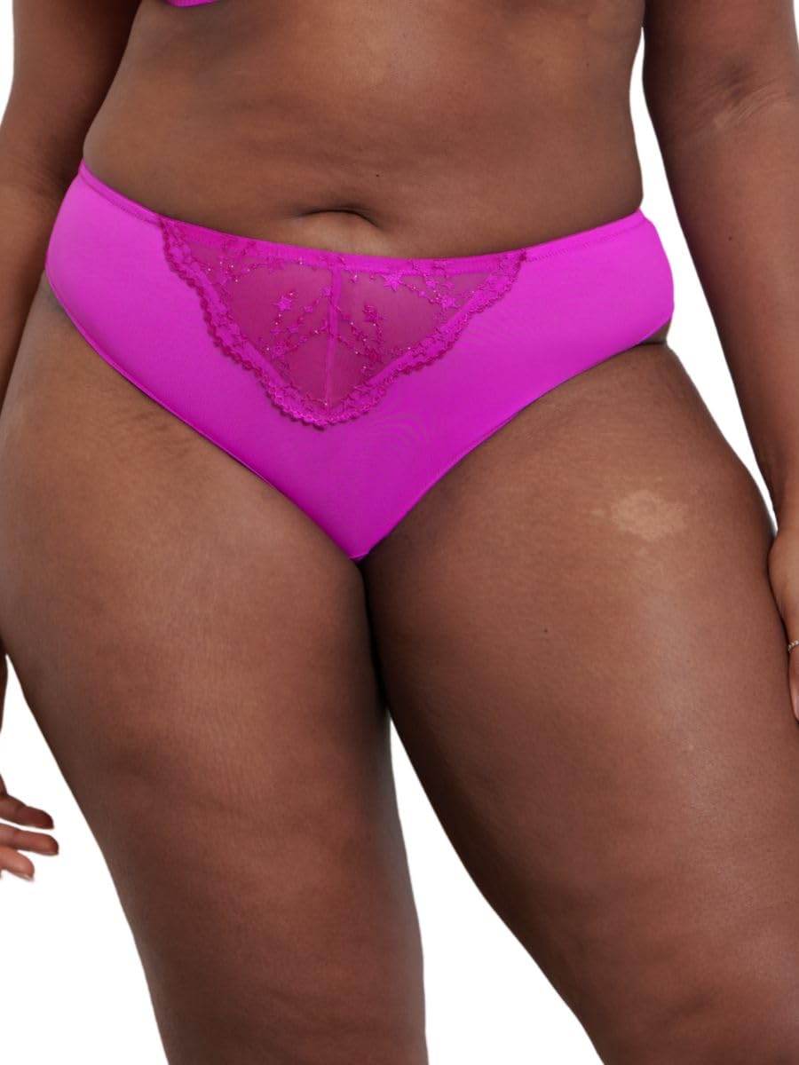 Curvy Kate Women's Vivid Violet Stardust Brazilian Purple M - 12