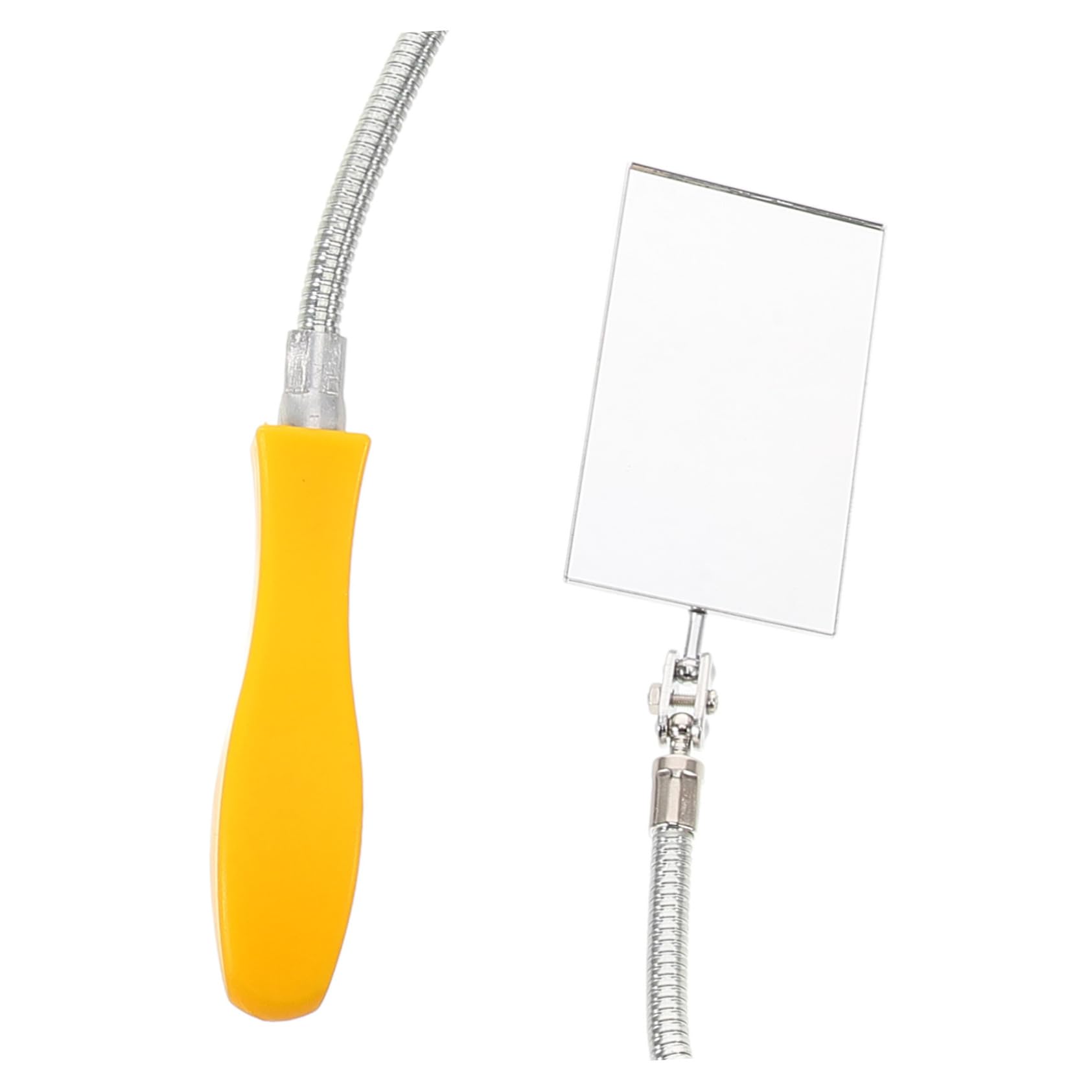 HOLIDYOYO Telescopic Inspection Mirror Round Non-Slip Handle Car Mirror Accessory for Easy Inspection