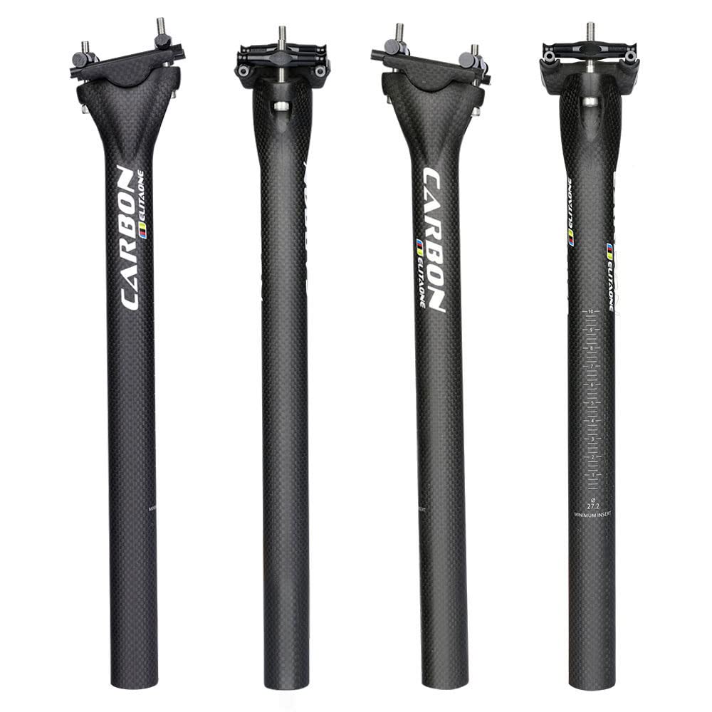 FAST-DEER 3K Carbon Fiber Seat Post MTB/Road Bicycle Seat Post 27.2/30.9/31.6×350/400mm Weight 130g