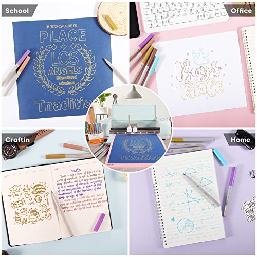 DOOHALO Caneta metálica dourada para Cricut Maker 3/Maker/Explore 3/Air 2/Air 1.0 pontas metálicas d