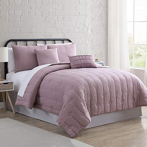 Modern Threads Parure de lit en Coton, Chardon, Grand lit Cover