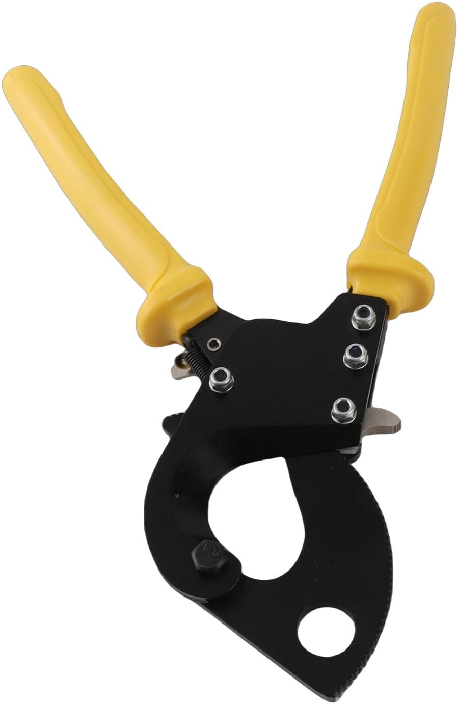 Cable Cutter High Carbon Steel Ratchet Scissors Gear PC Plastic Handle Cutting Tool LK 240 Transmission Device Cable CutterRatchet ScissorsRatchet CutterHigh Carbon