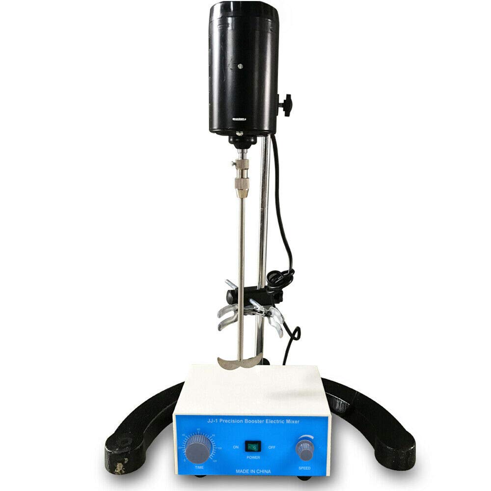 Electric Laboratory Stirrer, LianDu Professional JJ-1 Precision Booster Electric Mixer Lab Mixer Scientific Overhead Agitator Laboratory Mixer Commercial Overhead Blender 0-3000 RPM