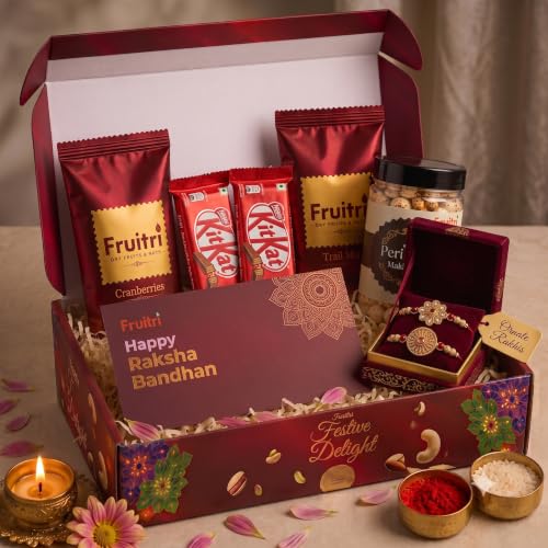 Image of Bay Nut Rakhshabandhan /Rakhi Gift Hamper Nuts & Dried Fruits